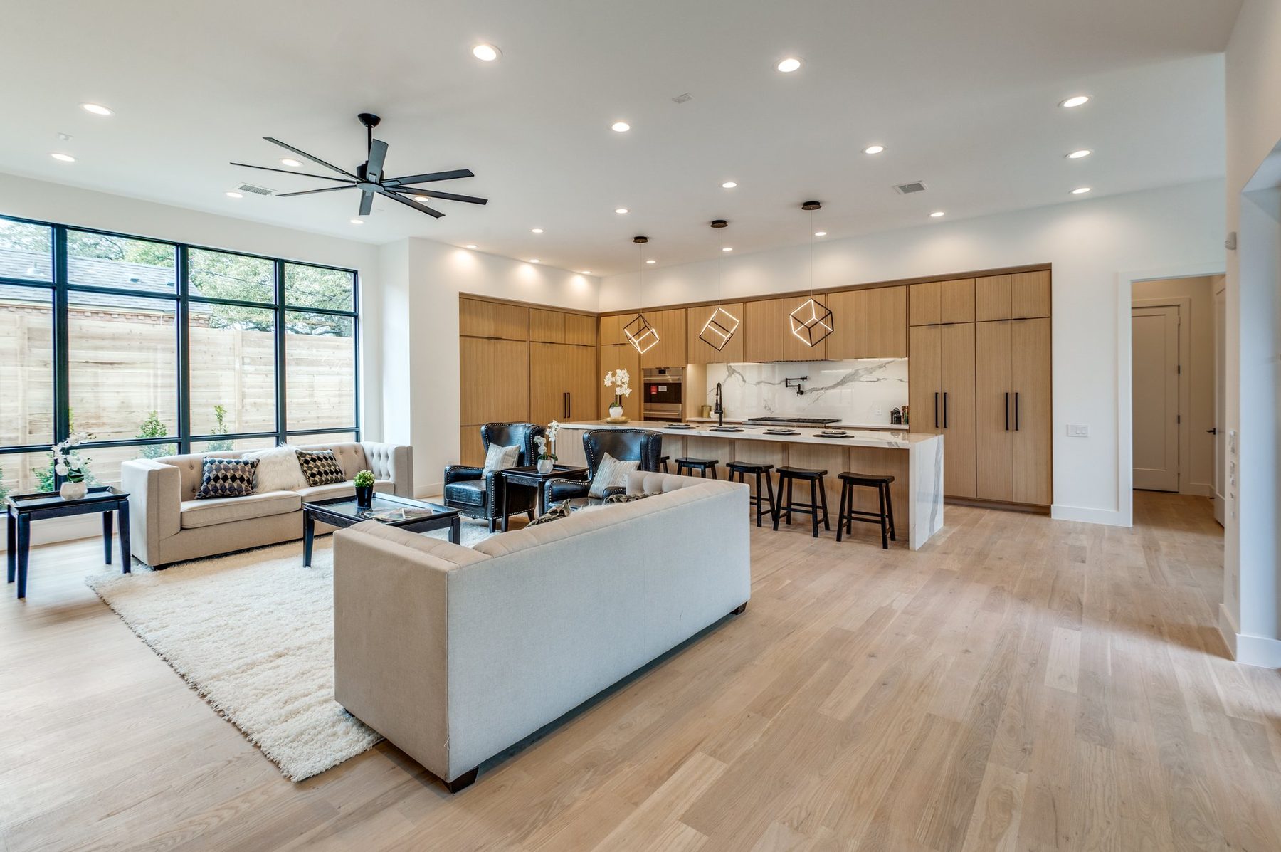 Great room and open kitchen