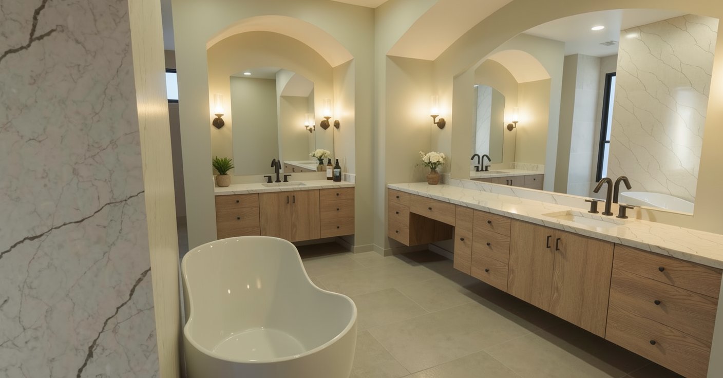6604 Chevy Chase primary bath — Dallas, Texas