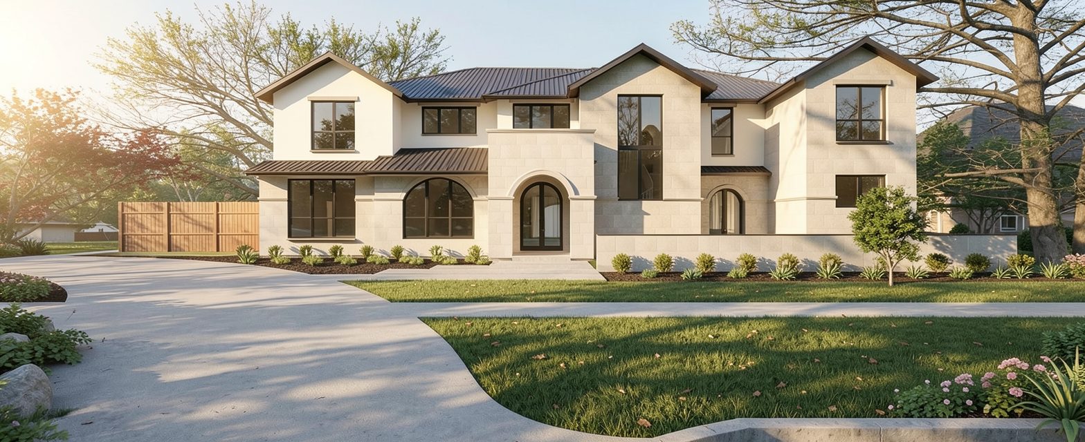 Front elevation of 6616 Prestonshire — Preston Hollow, Dallas, Texas