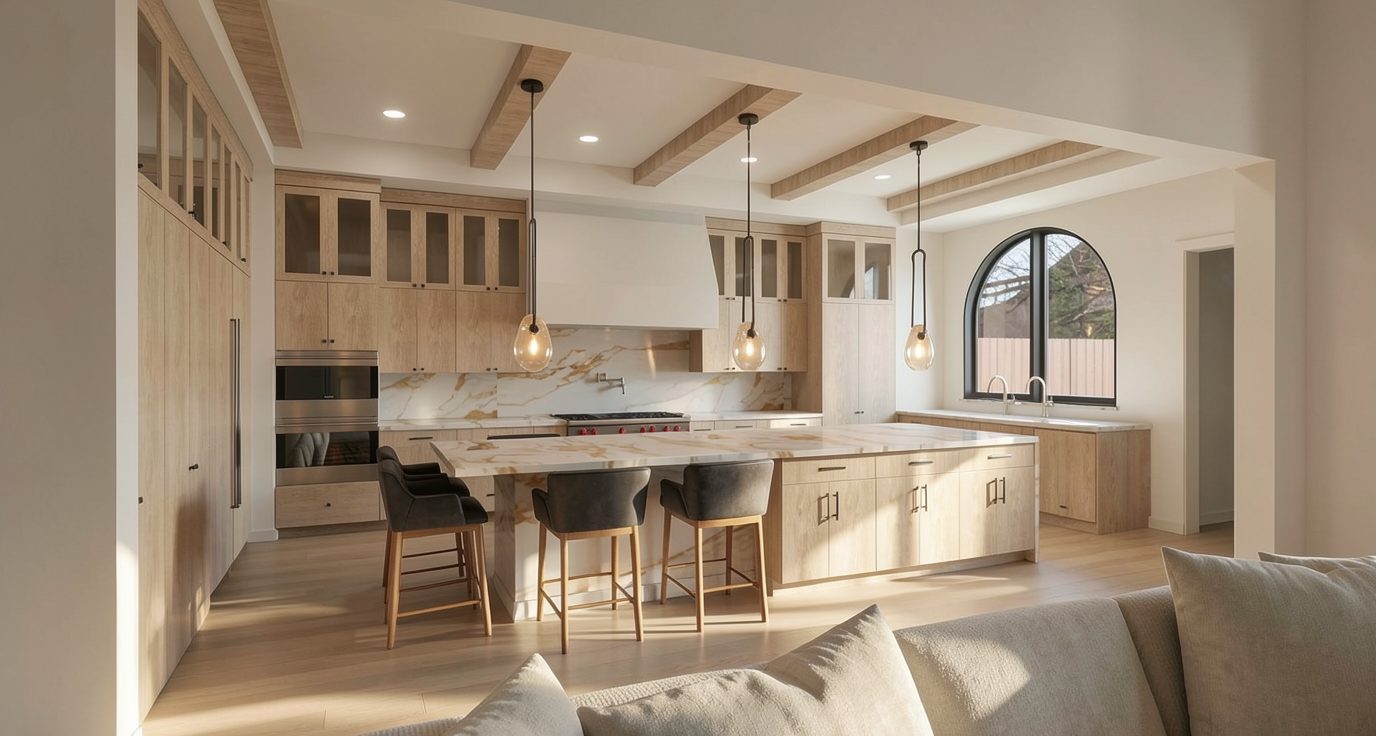 6616 Prestonshire kitchen with custom finishes — Dallas, Texas
